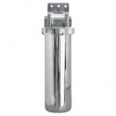 Колба фильтра Kristal Filter Slim Line 10" INOX 3/4" нержавеющая сталь - Водоподготовка. Умягчитель воды. Обезжелезивание воды